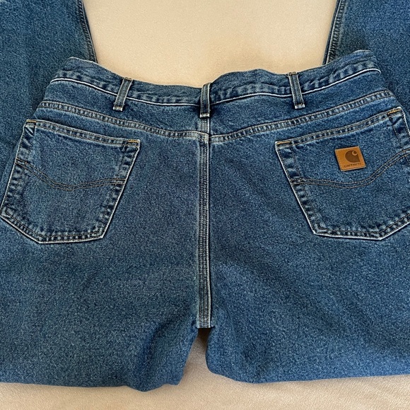 EUC CARHARTT Fleece Lined Jeans - Picture 4 of 12